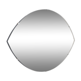 Beveled mirror in the shape of eye 1950 65x46cm