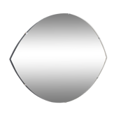 Beveled mirror in the shape of eye 1950 65x46cm