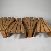 Set of 4 brutalist side tables by Radboud Dittmann, Dittmann & Co. 1970