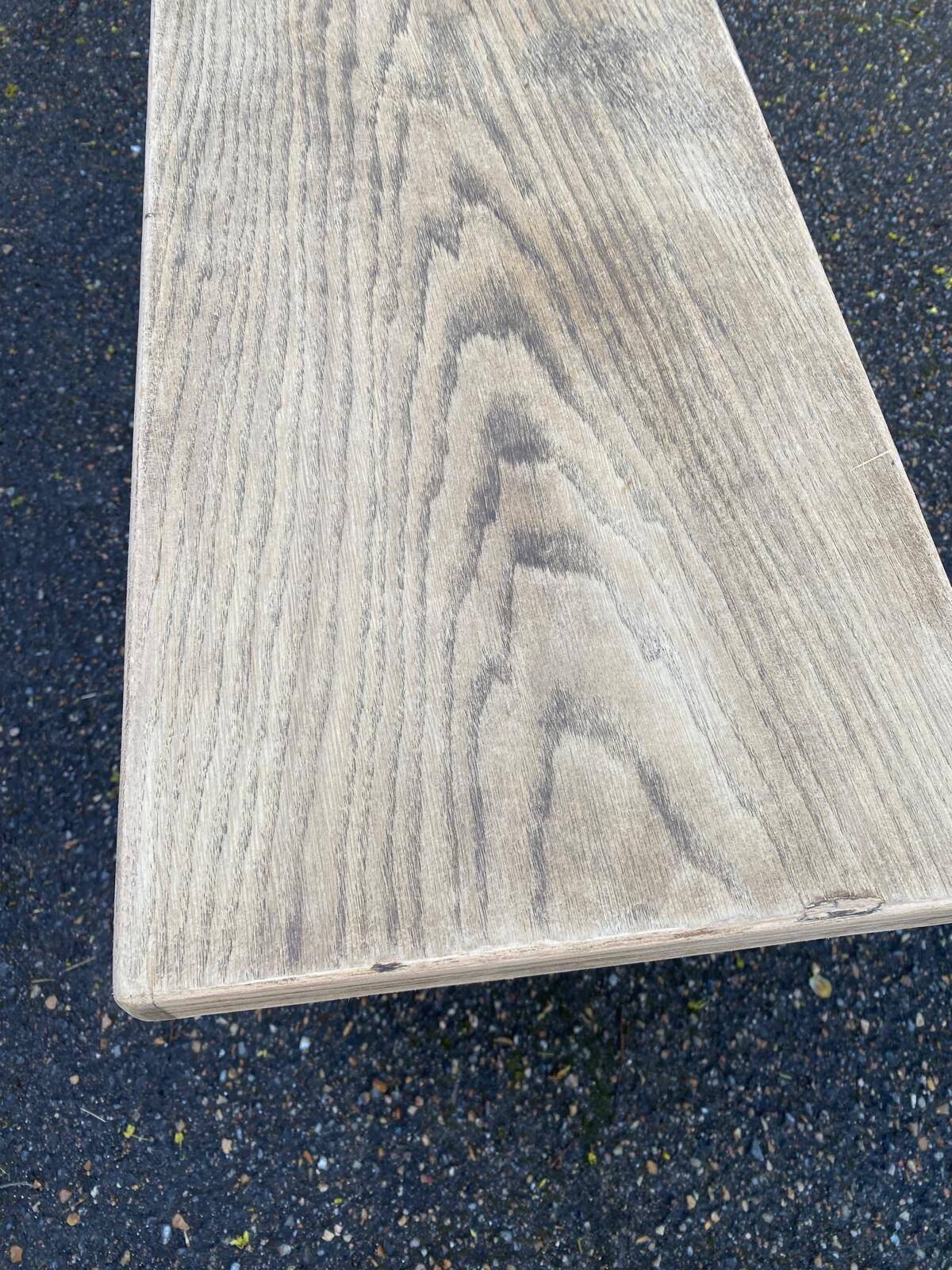 Renovated oak farm bench from the 20th century, 180cm.