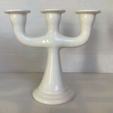 Candelabra candle holder delft wit
