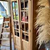 Vitrine parisienne bois brut