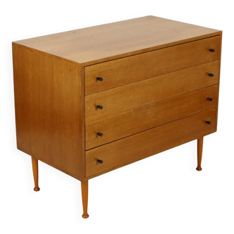 Commode 4 tiroirs de style scandinave, années 60