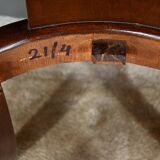 Set of 4 Gondola Chairs in Mahogany, Restoration period – Part 1, 19th century