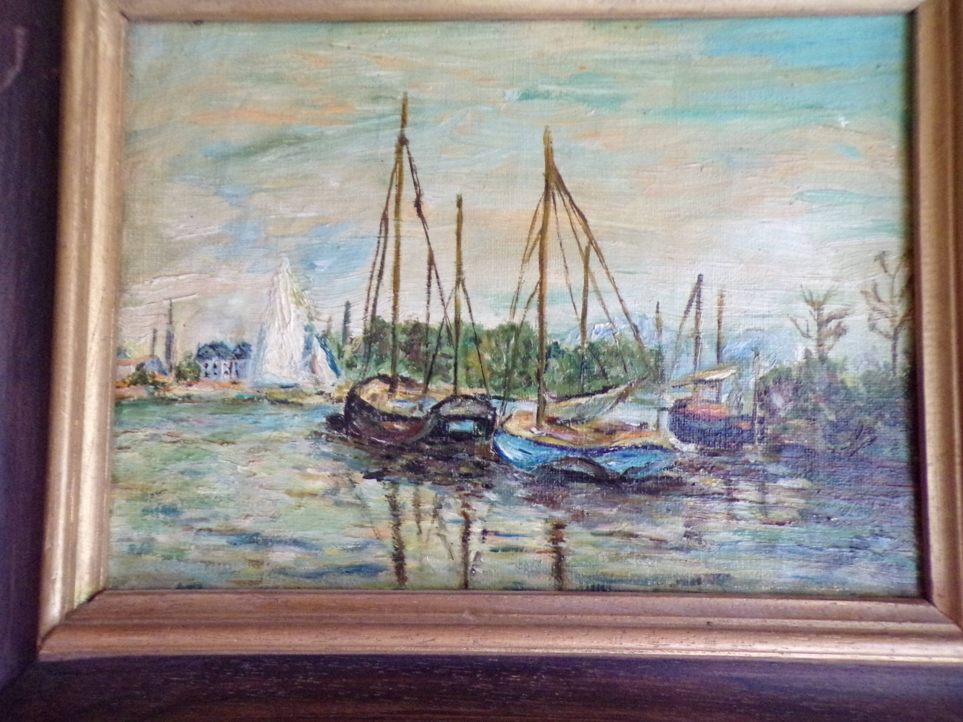 Marine landscape painting