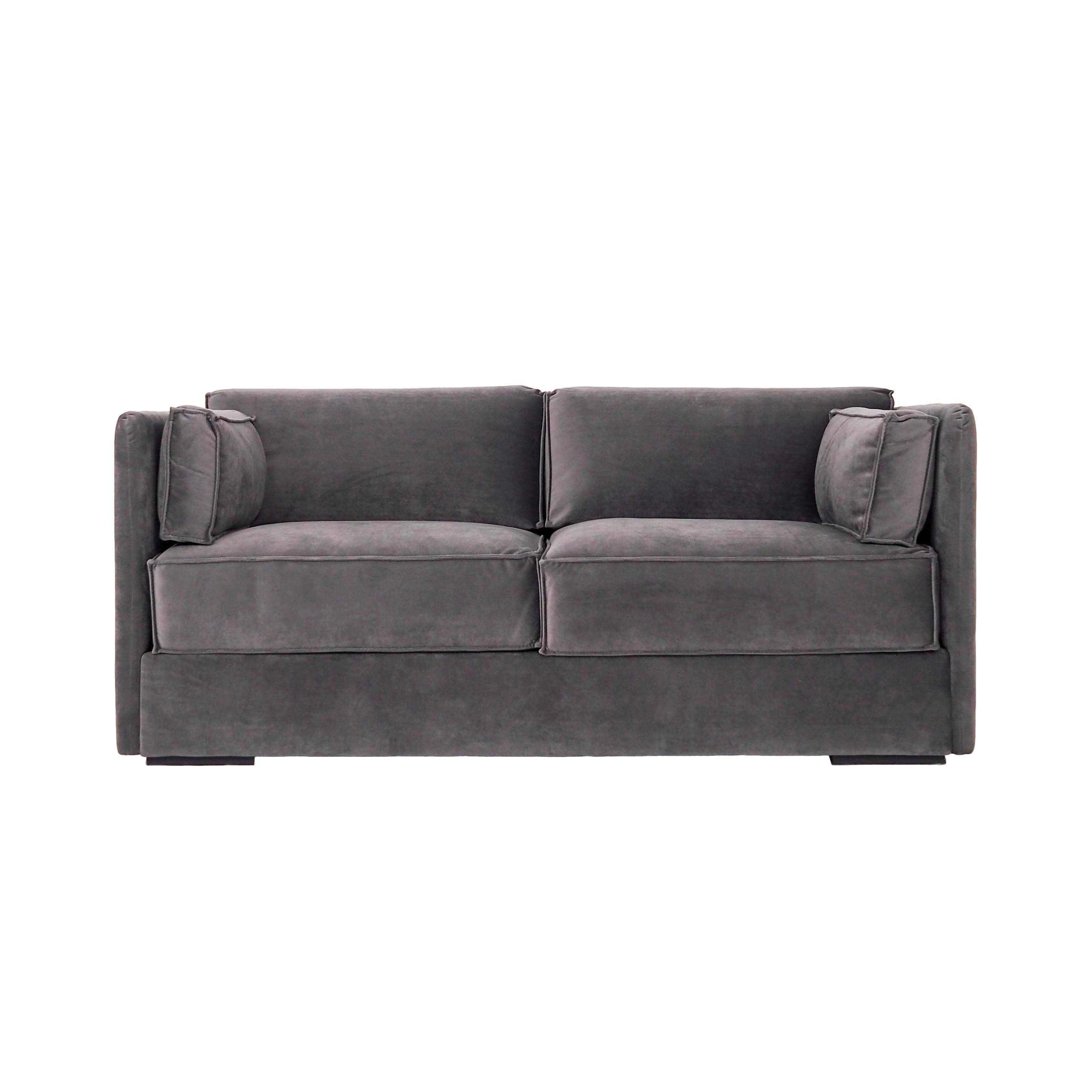 Sofa HAGA grey velour, Scandinavian design