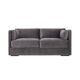 Sofa HAGA grey velour, Scandinavian design