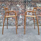Val Padilla pour Jasper Conran chaises hautes Manilla vintage, siège