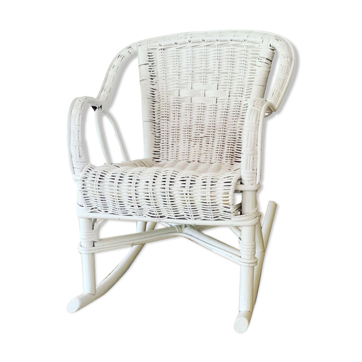 Wicker rocking chair
