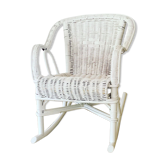 Rocking-chair en osier