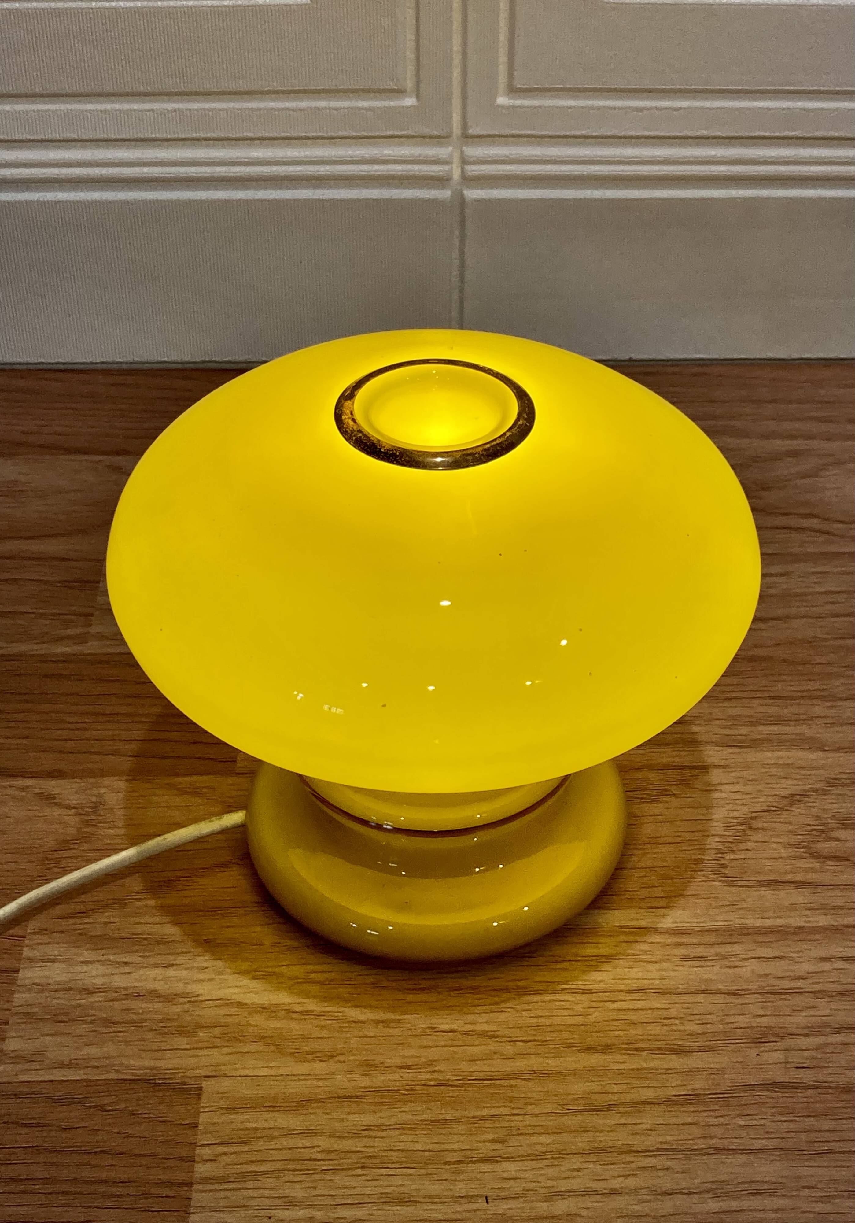 1950s glass design lamp.