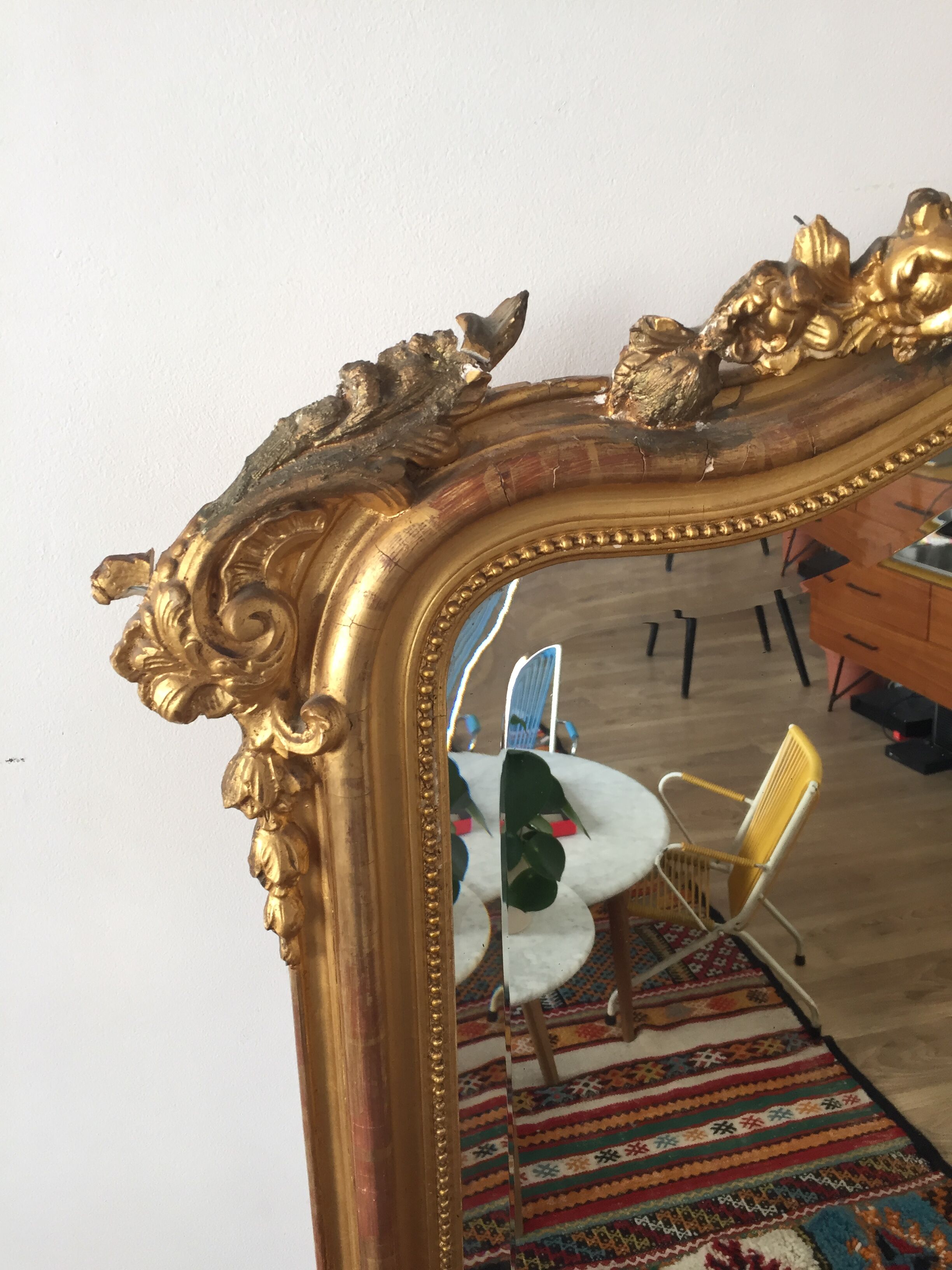 Mirror style Louis XV 89x143cm