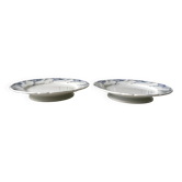 duo of fruit bowls in Terre de Fer K&G Lunéville model "Angèle" late 19th century