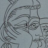 Pablo Picasso: Woman Leaning on a Chair, Linocut