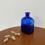 Cobalt blue glass vase bottle