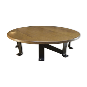 Table basse industrielle ronde