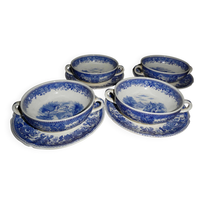 4 Bols à Bouillon Villeroy et Boch Burgenland Tres bon état