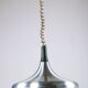 Large German pendant light in chrome metal, Tulip model by Erco 1960.