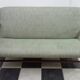 Danish teak 2 seat sofa green upholstery