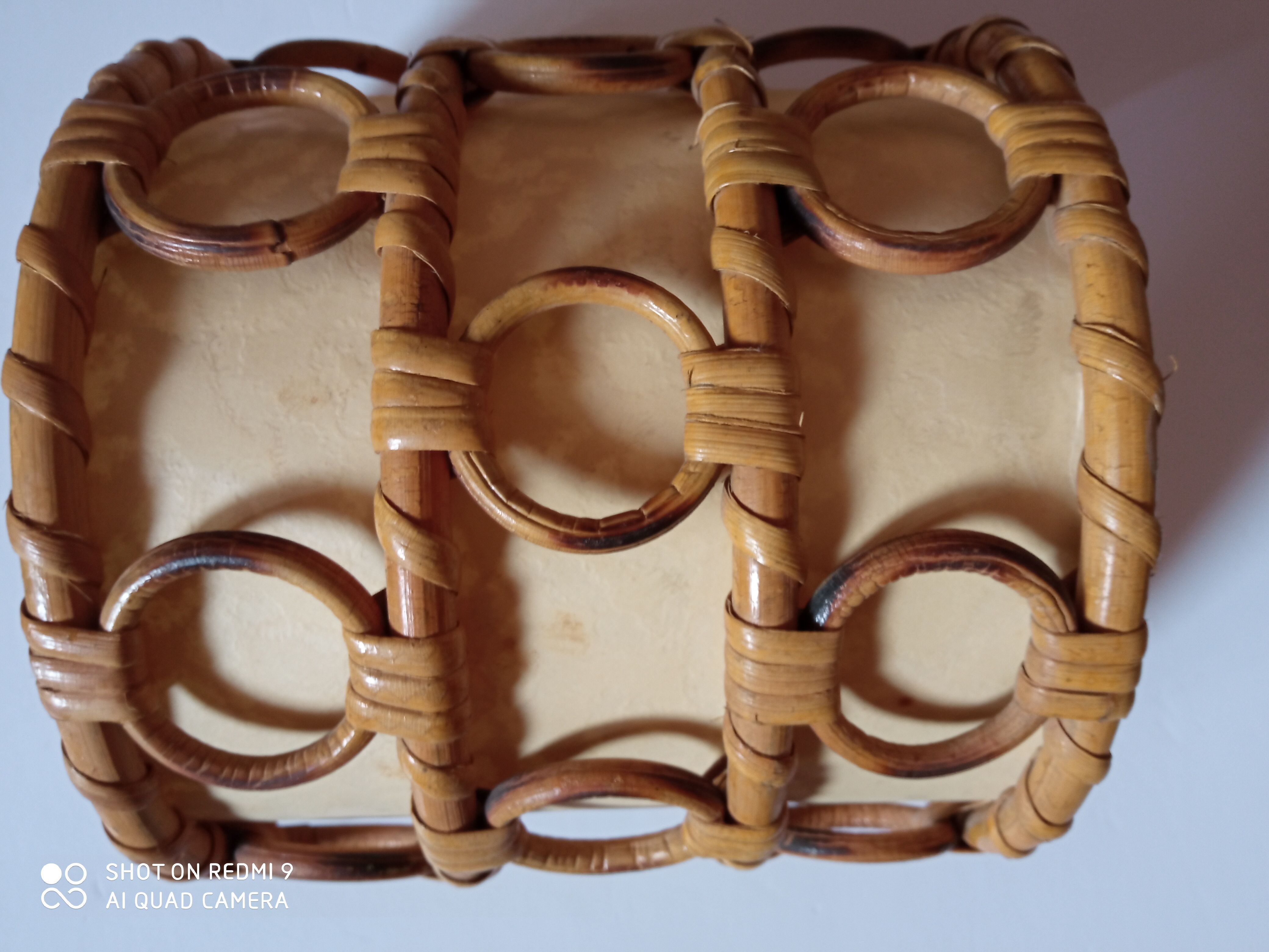 Vintage bamboo sconces