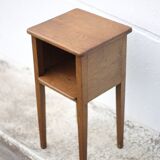 Wooden nightstand, vintage bedside table, sofa end table