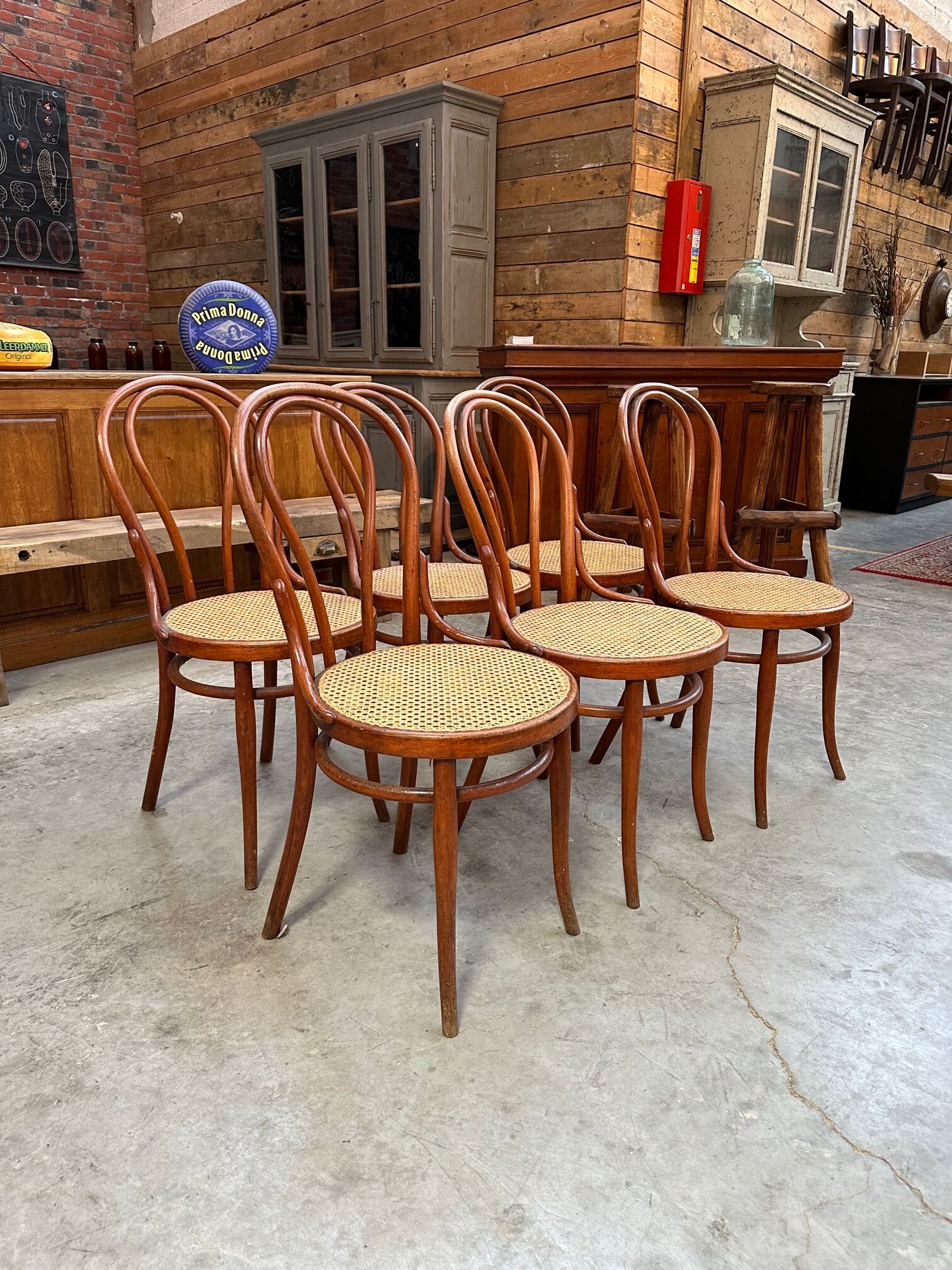 Suite of 6 bistro chairs