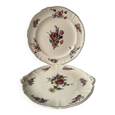 Pair of round dishes Villeroy & Boch Mettlach Vieux Strasbourg