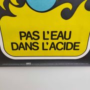 Affiche vintage 1980 INRS Dessin Chadebec