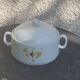 White porcelain soup tureen and sauce boat, Schirnding Bavaria, vintage 70s