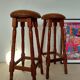 Paire tabourets bar vintage style pub anglais-75 cm