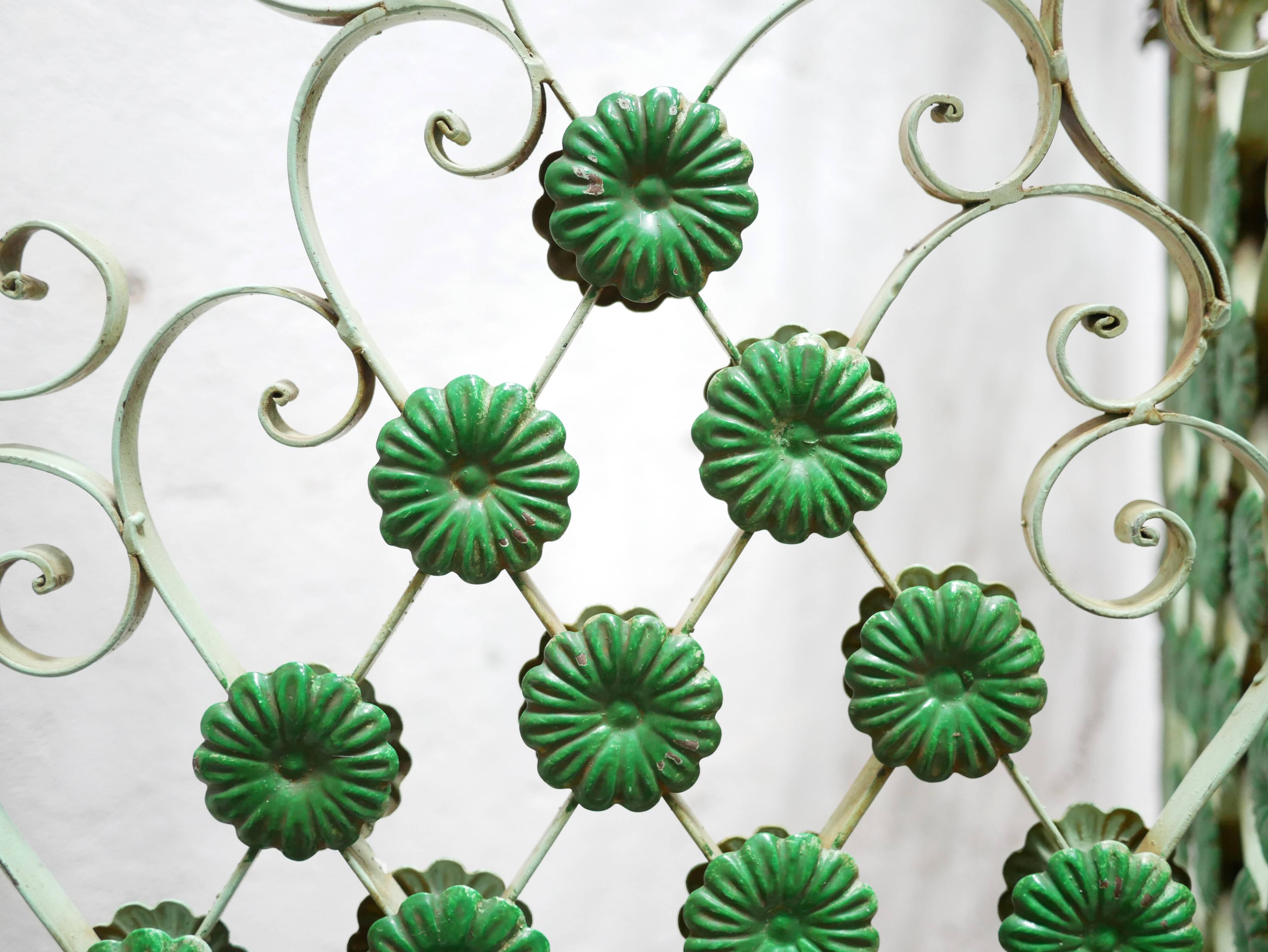 Antique art deco wrought iron screen