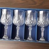 Crystal stemmed glasses
