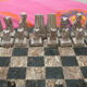 Jeu d'échecs en pierre