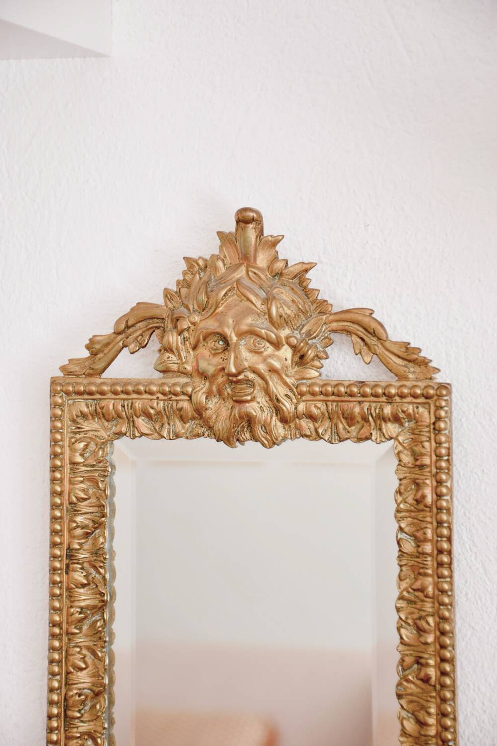 19th century bronze wall mirror