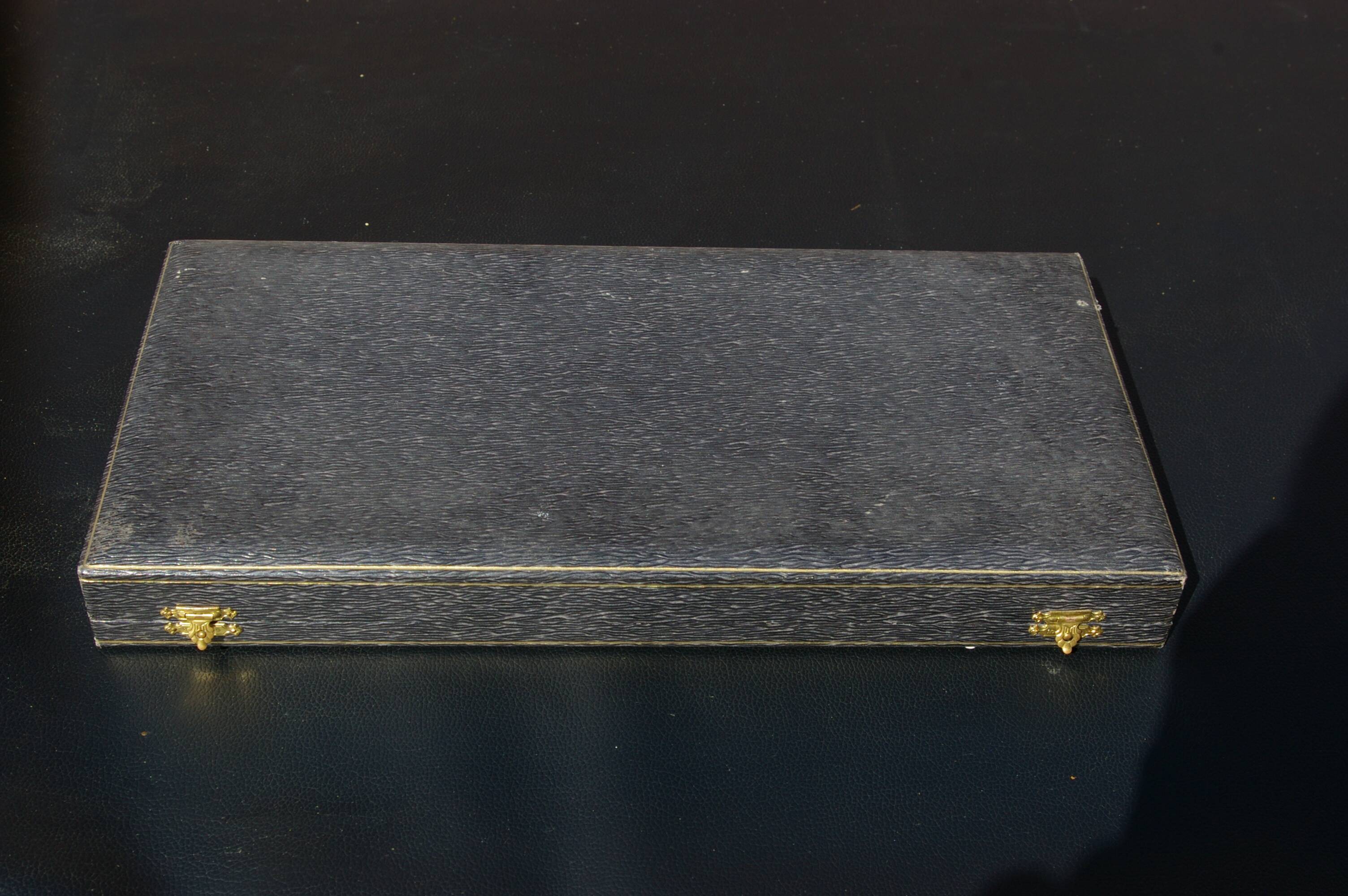 Carving Set + Salad Server Horn and Stainless Steel