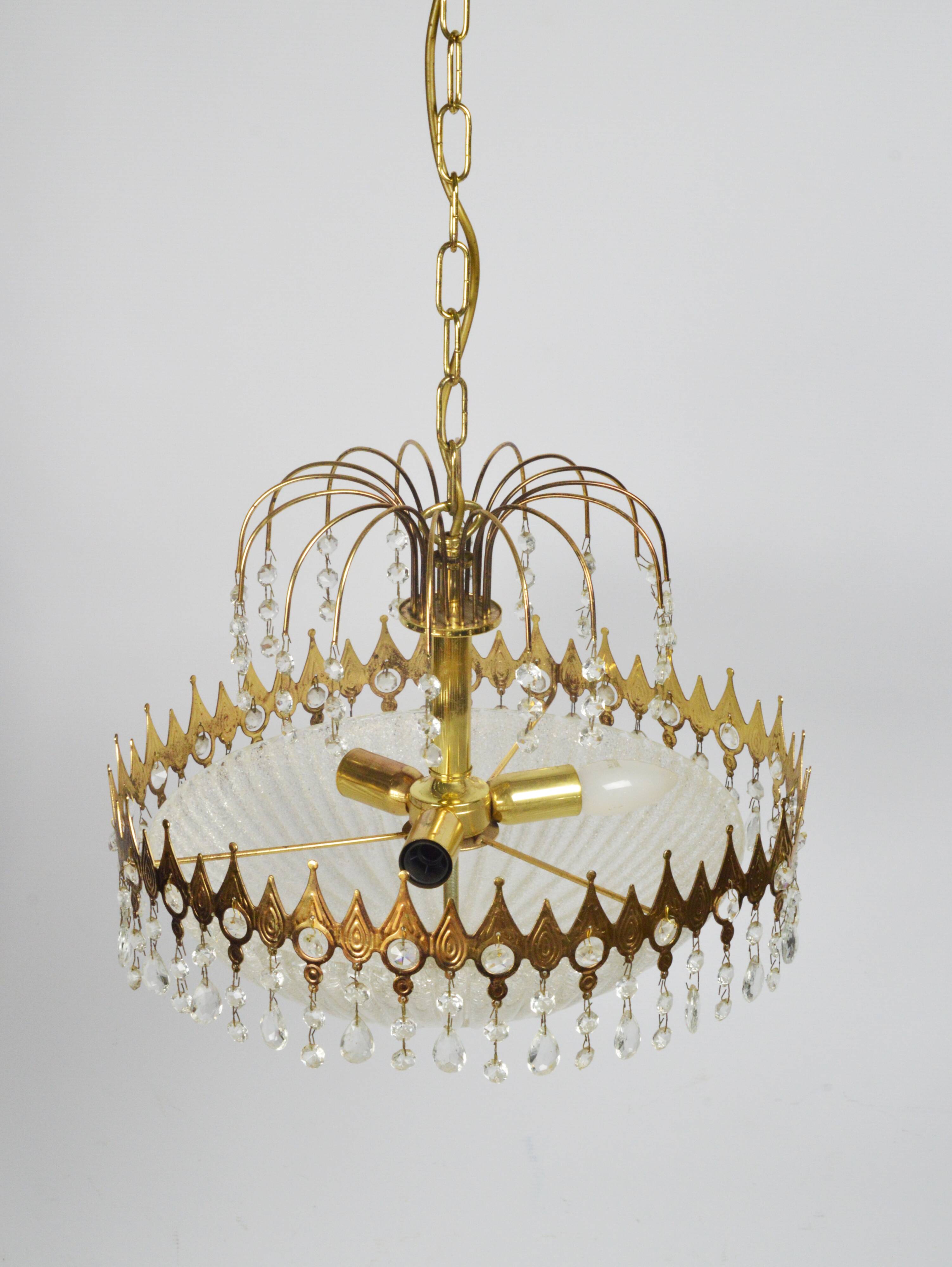 Crystal chandelier, Germany, 1970s