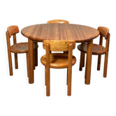 Table and chairs by Rainer Daumiller, Scandinavian design from the 70s