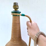 Vintage rattan lamp