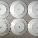 Set of 6 dinner plates ceramic Saint Amand 50s