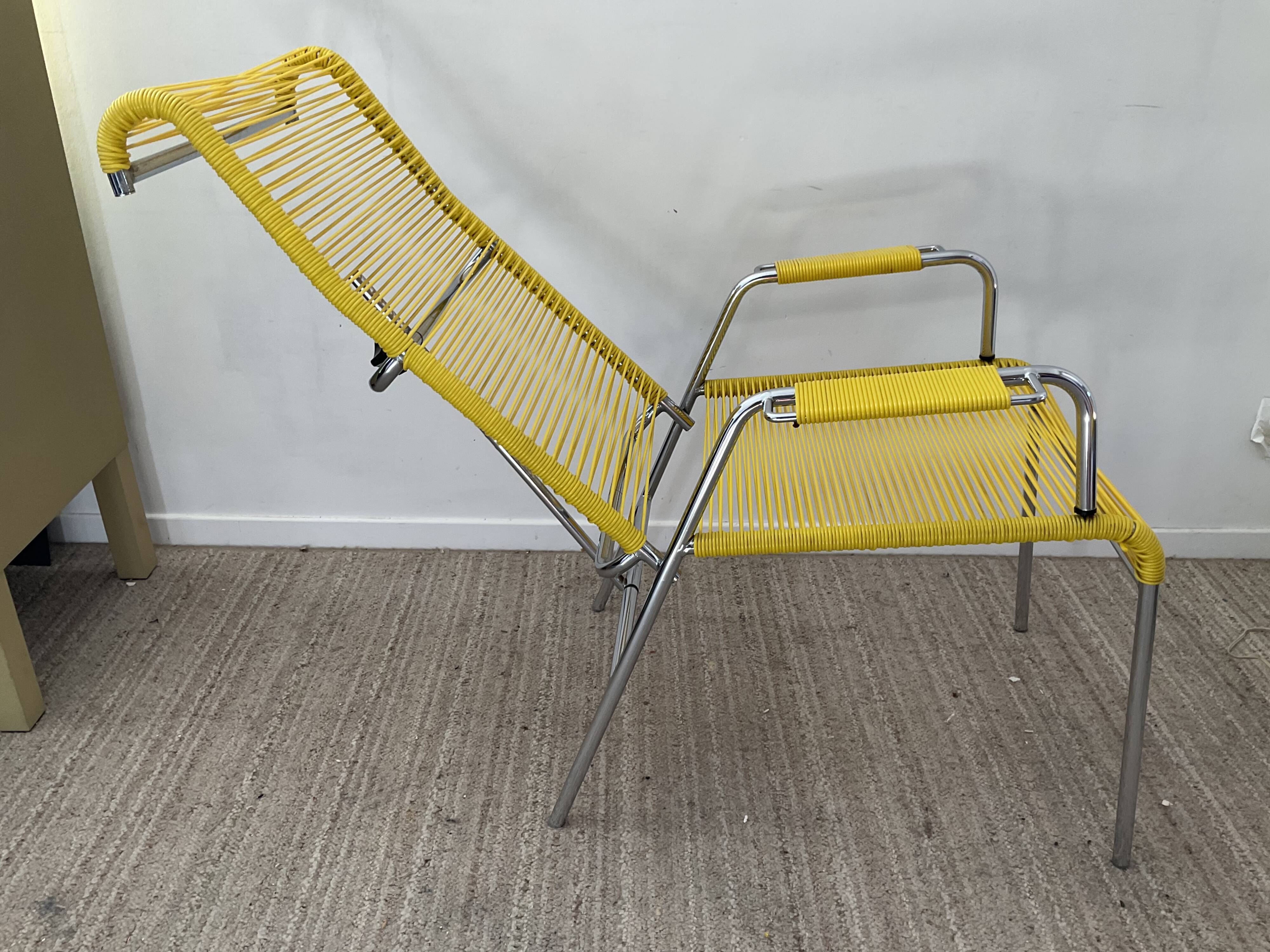 Set armchair relax scoubidou and ottoman sound of the 60s