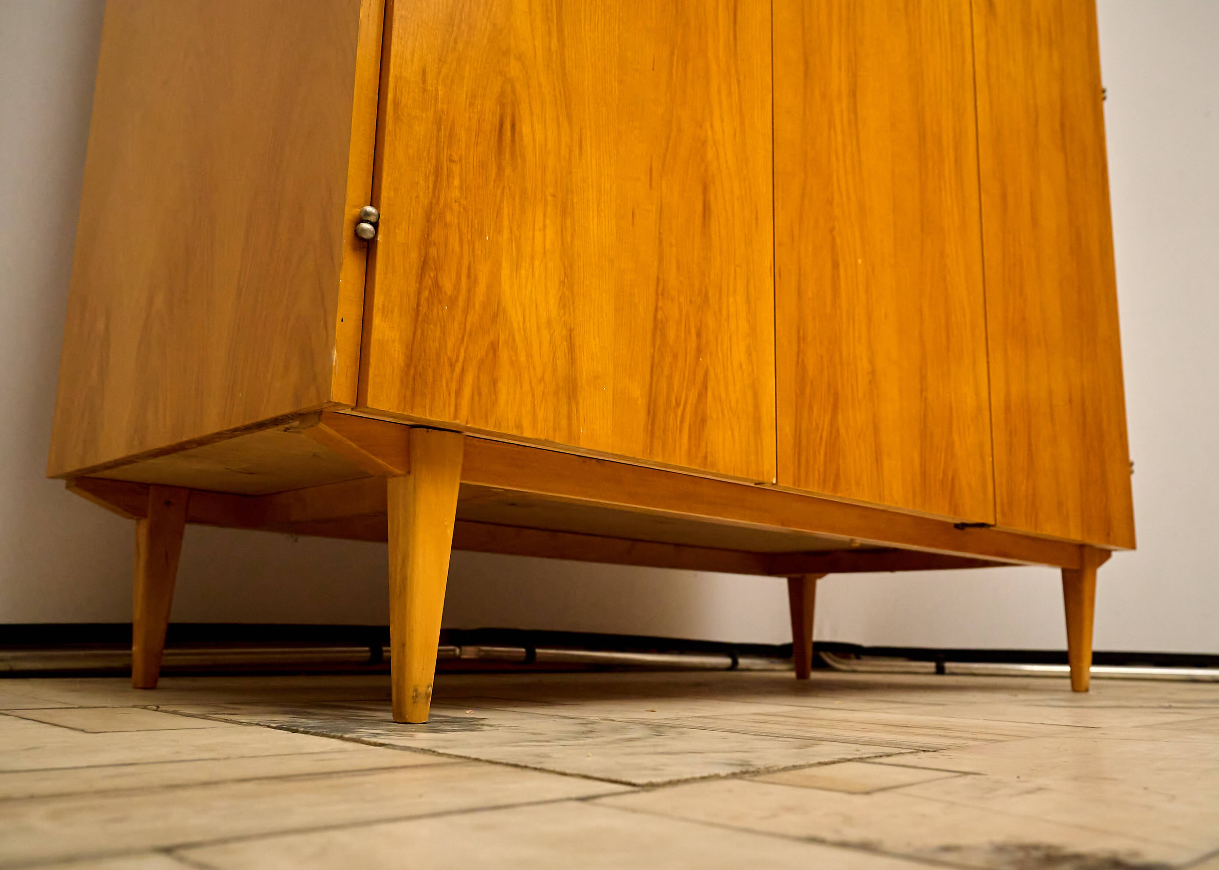 Czechoslovakian Vintage 3-door Wardrobe