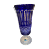 Crystal vase 24% Pbo blue