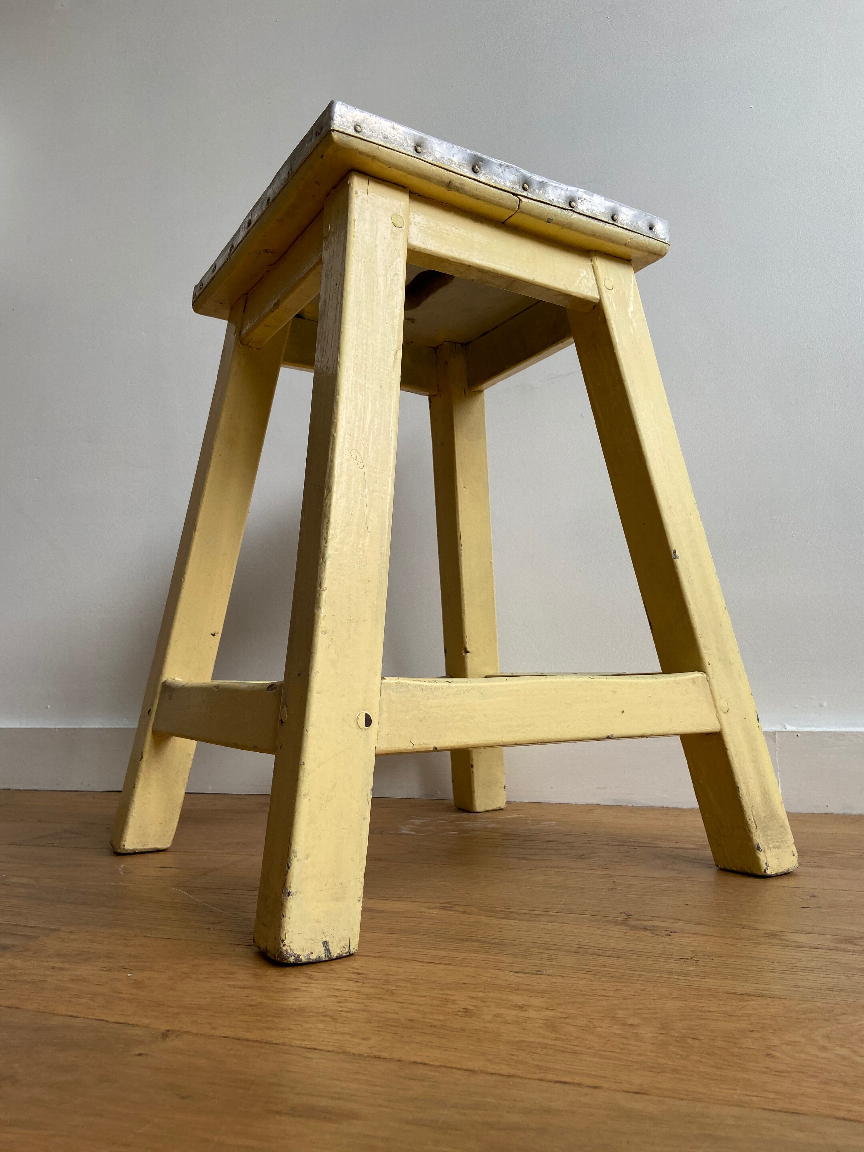 Beige farm stool