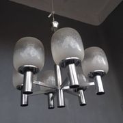Luster chrome metal and blown glass 1970