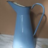 Blue enamel broc