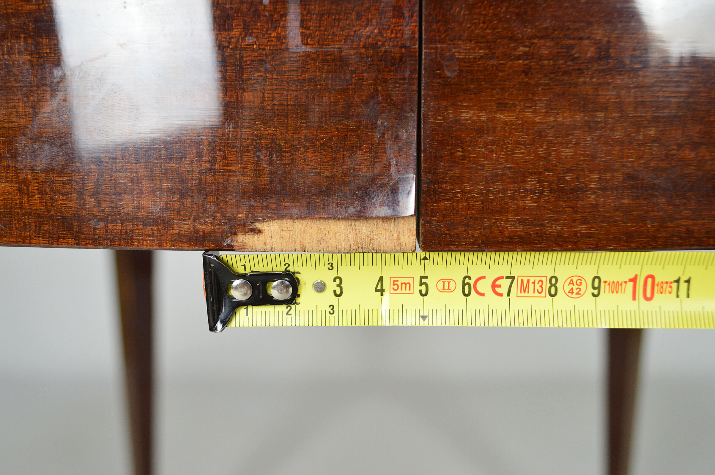 Art Deco mahogany round table by Jacques Adnet around 1940