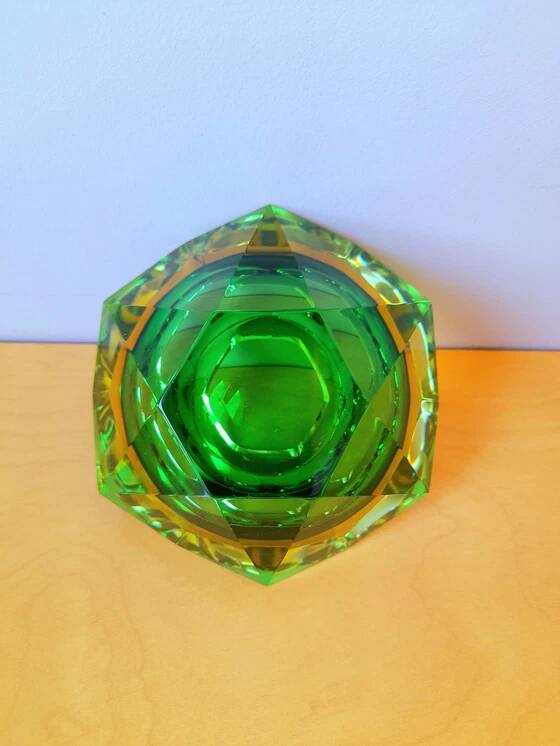 Murano glass ashtray, Flavio Poli, 1970s