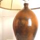 1970s Terracotta Ceramic Lamp, Height 69 cm