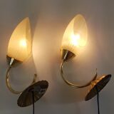 Pair of 50-60s sconces