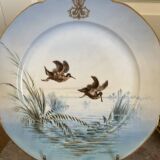 Antique 6x Sèvres Porcelain Plates Lahore & Basket 19th Century Hunting